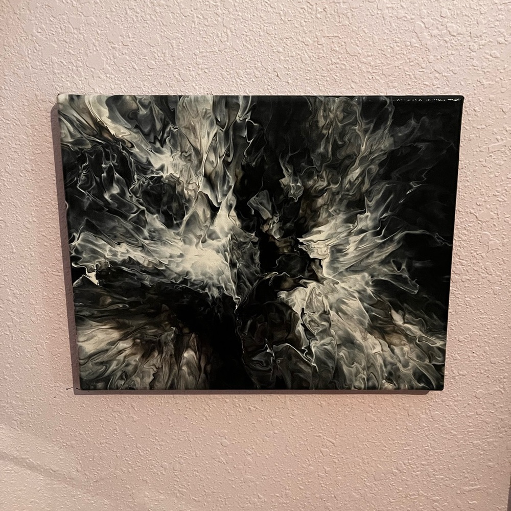 Acrylic pour painting